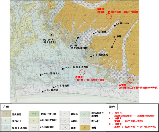 表層地質図