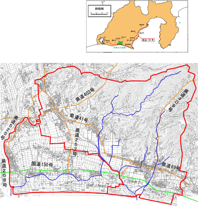 流域の交通網図