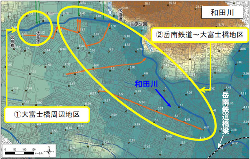 アクションプランで被害軽減を目指す地区の画像1