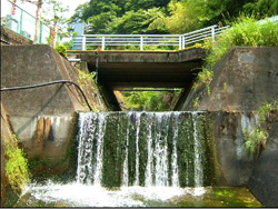 神沢川の流路工の写真