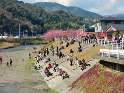 河川敷（祭りでの活用）の写真