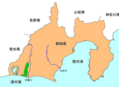 馬込川流域位置図