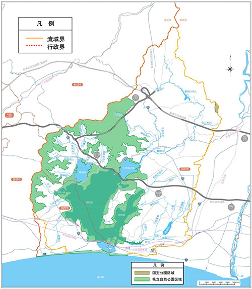 自然公園位置図