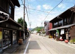 清水区蒲原の街並みの写真