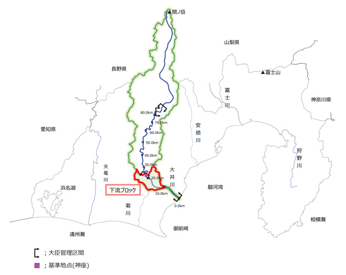 図1.1 下流ブロック位置図