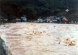 昭和54年台風20号（興津川）の写真