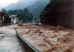 昭和54年台風20号（中河内川）の写真