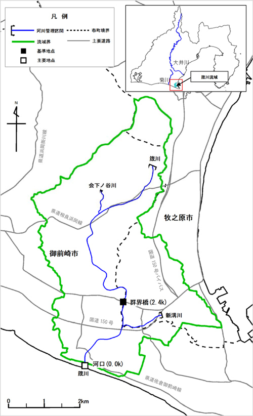 筬川水系図