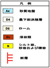 表層地質図凡例の画像