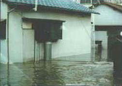 昭和50年10月洪水（安間川）の写真