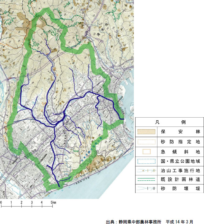 保安林の指定状況