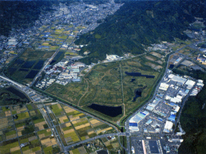 麻機遊水地の航空写真