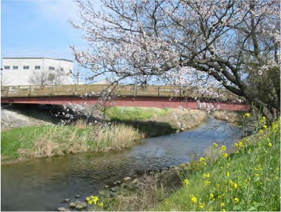 梅田川の十七疋橋（じゅうしちひきはし）