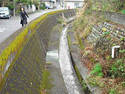 生活道路としての河川敷利用の写真1枚目