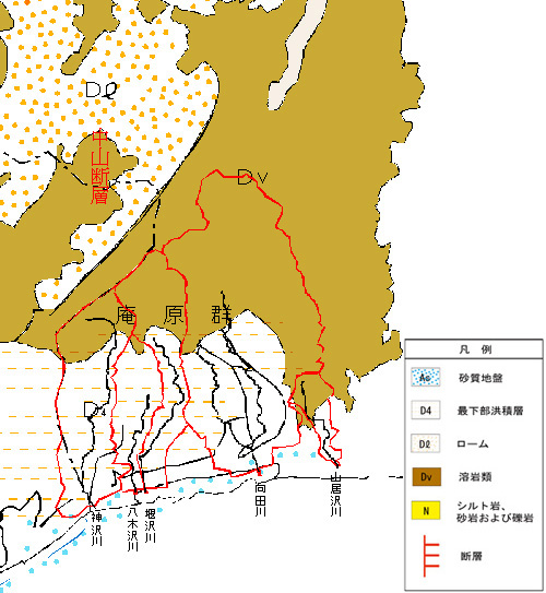 表層地質図の画像