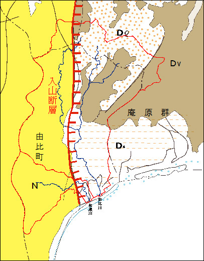 表層地質図の画像